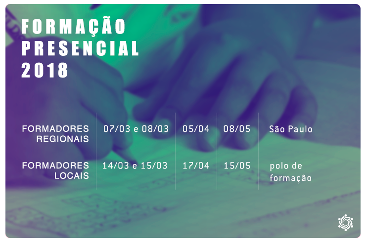 Formações presenciais 2018