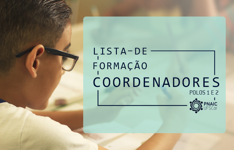 Lista de turmas de formação - Somente Coordenadores polos 1 e 2